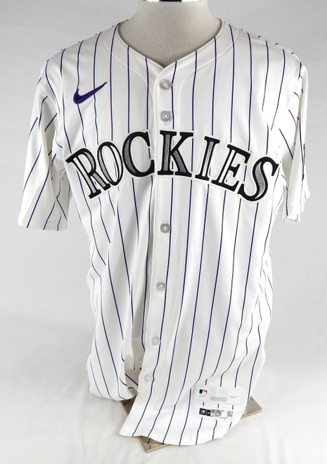 2025 Colorado Rockies Sean Sullivan Game Issued White Jersey 44 908