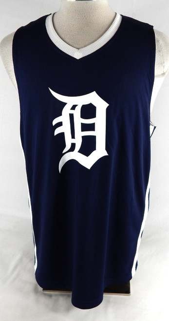 2025-26 Detroit Pistons Game Issued Navy Practice Jersey Tigers Playoffs L 272