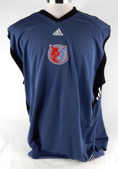 2008-09 Charlotte Bobcats Linton Johnson #43 Game Used Navy Tank Shirt 3XL 788