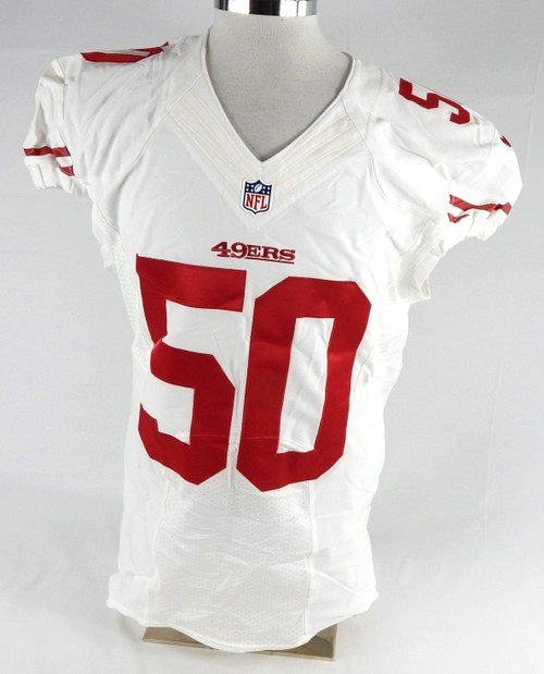 2015 San Francisco 49ers Nick Bellore #50 Game Issued White Jersey 44 284