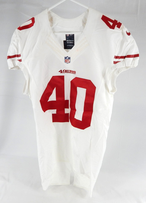2015 San Francisco 49ers Jamie Childers #40 Game Issued White Jersey 42 340