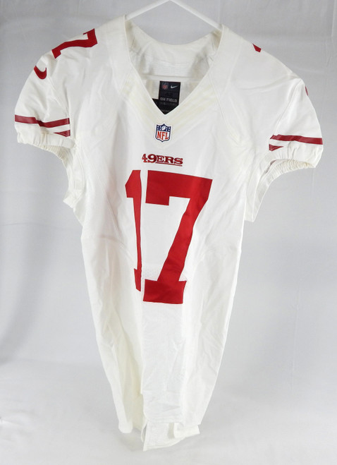 2012 San Francisco 49ers AJ Jenkins #17 Game Issued White Jersey 42 344