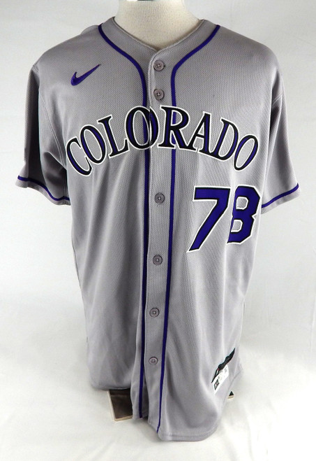 2025 Colorado Rockies Nic Wilson #78 Game Issued Pos Used Grey Jersey 46 880