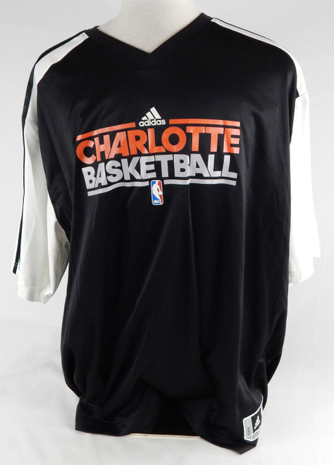 2010-11 Charlotte Bobcats DeSagana Diop #7 Game Used Black Shooting Shirt 4XL 8