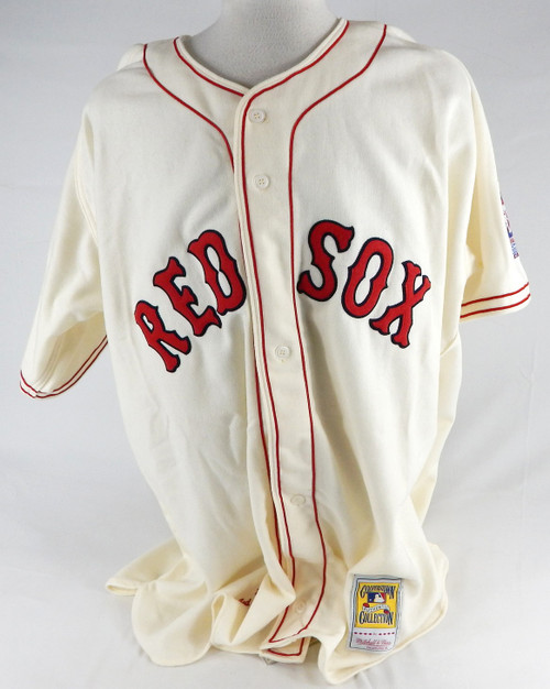 1939 Mens Boston Red Sox Ted Williams #9 Cream Flannel Jersey Mitchell Ness NWT
