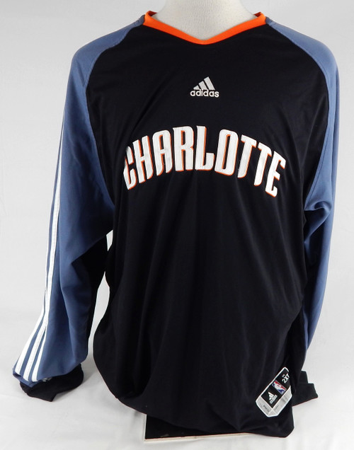 2009-10 Charlotte Bobcats Derrick Brown #4 Game Used Black Shooting Shirt 2XL 1