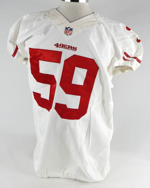 San Francisco 49ers #59 Game Issued White Jersey 52 350