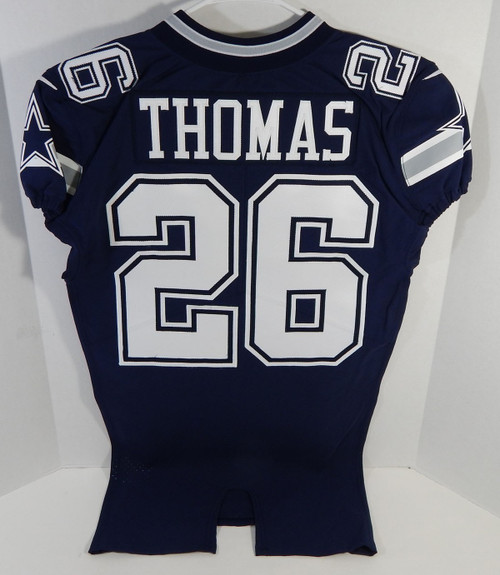 2017 Dallas Cowboys Josh Thomas #26 Game Issued Navy Jersey Jersey 40