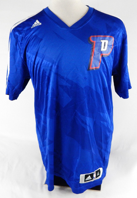 2013-14 Detroit Pistons Will Bynum #12 Game Used Blue Shooting Shirt XL 716