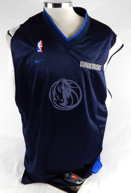 2001-02 Dallas Mavericks Game Issued Blue Shooting Shirt 911 Patch 2XL 230