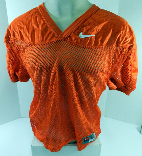 2016-17 North Carolina Tar Heels UNC Game Used Orange Practice Football Jersey 9