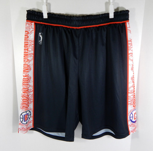2021-22 Ontario Agua Caliente Clippers Game Issued Black Shorts Lifestream 2XL 6
