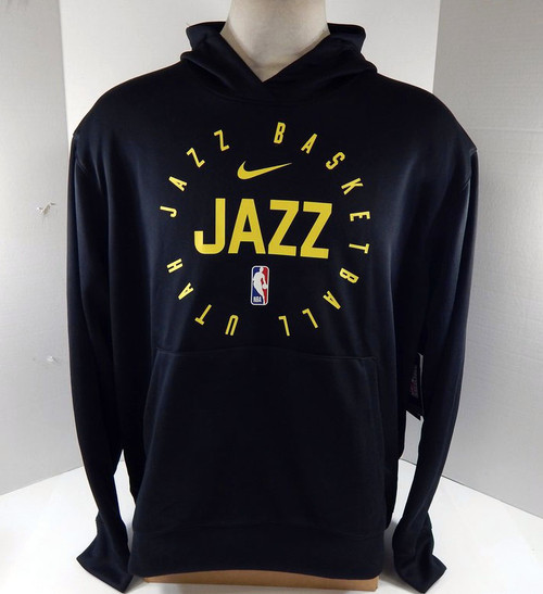 2024-25 Youth Utah Jazz Authentic Black Hoodie Sweatshirt Nike NWT XL 68S