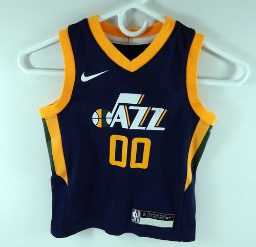 2020-21 Kids Utah Jazz Jordan Clarkson #0 Replica Navy Jersey Icon Nike NWT S 9S