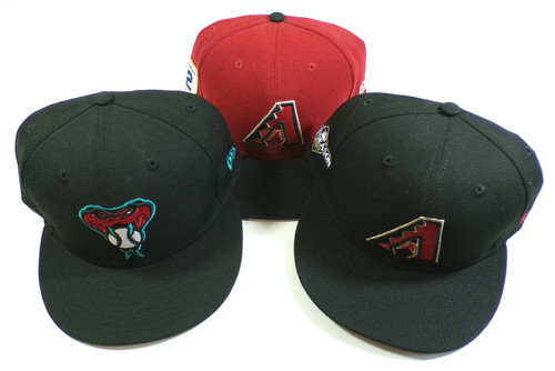Lot of (3) Arizona Diamondbacks New Era MLB Hats Jackie Robinson 2023 Postseason