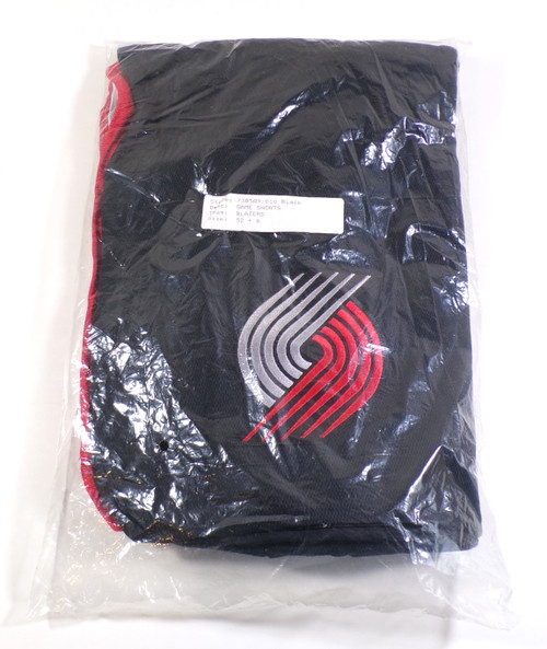 Portland Trail Blazers Nike Team Issued Game Shorts Black 52 +6" Sealed Bag NOS