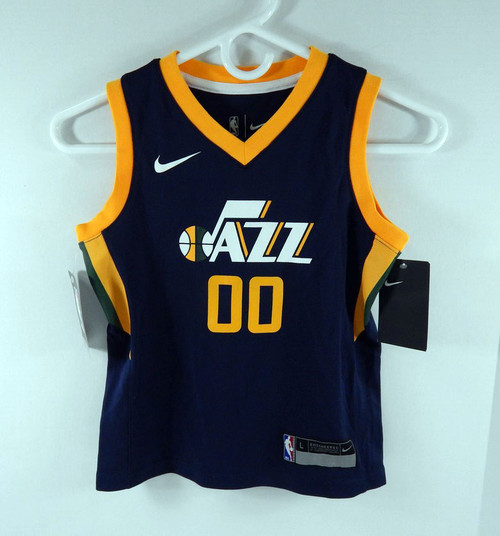 2017-18 Kids Utah Jazz Jordan Clarkson #0 Replica Navy Jersey Icon Nike NWT L 1S