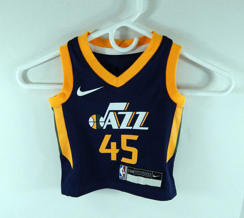 2020-21 Toddler Utah Jazz Donovan Mitchell #45 Navy Jersey Icon Nike NWT 12M 83S