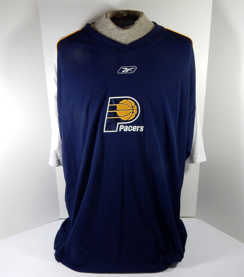 2000s Indiana Pacers #7 Game Used Navy Shooting Shirt 3XL DP59605