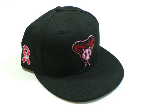 Arizona Diamondbacks 2021 Mother's Day Pink Ribbon New Era 5950 Fitted Hat 7 5/8