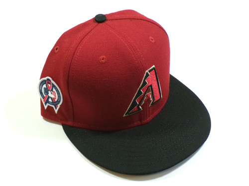 Arizona Diamondbacks 9/11 Memorial New Era 5950 Fitted Hat Black Red 7 1/2
