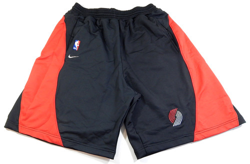 Portland Trail Blazers Nike Team NBA Team Issued Training Shorts Black Red 2XL