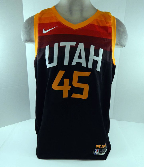 2022-23 Mens Utah Jazz Donovan Mitchell #45 Swingman Black Jersey Nike NWT 2XL 0