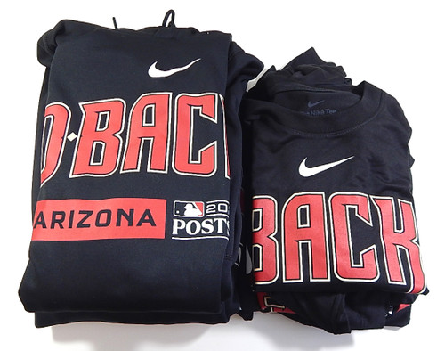 Lot of (8) Arizona Diamondbacks 2023 Postseason Nike Shirts and Hoodies S-XL
