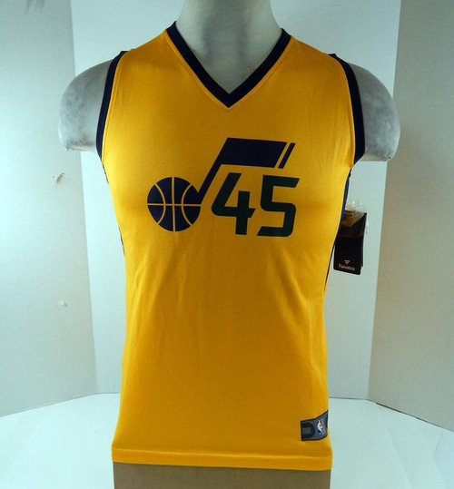 2018 Mens Utah Jazz Donovan Mitchell #45 Yellow Jersey Fanatics NWT XL 22S