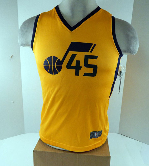 2018 Mens Utah Jazz Donovan Mitchell #45 Yellow Jersey Fanatics NWT L 21S