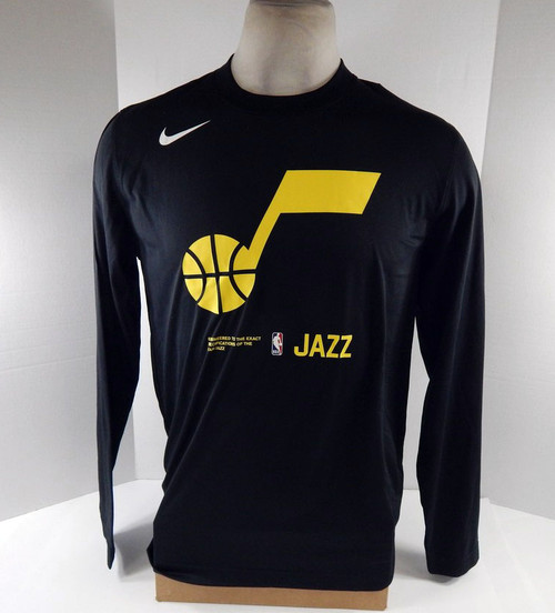 2022-23 Men's Utah Jazz Authentic Black Longsleeve Training Shirt Nike NWT M 60S