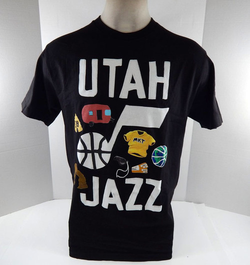 Men's Utah Jazz Authentic Black T-Shirt NBA x MARKET NWT L 65S