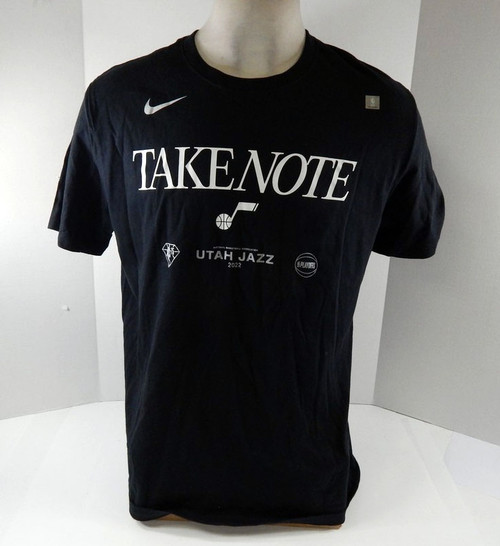2022-23 Mens Utah Jazz Authentic Black T-Shirt Playoffs Nike NWT XL 40S