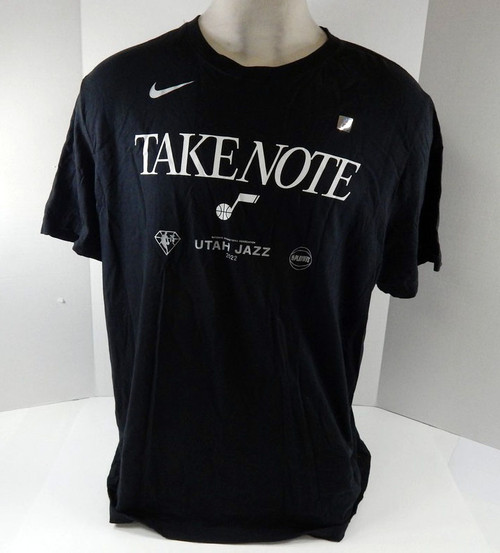 2022-23 Mens Utah Jazz Authentic Black T-Shirt Playoffs Nike NWT 2XL 41S