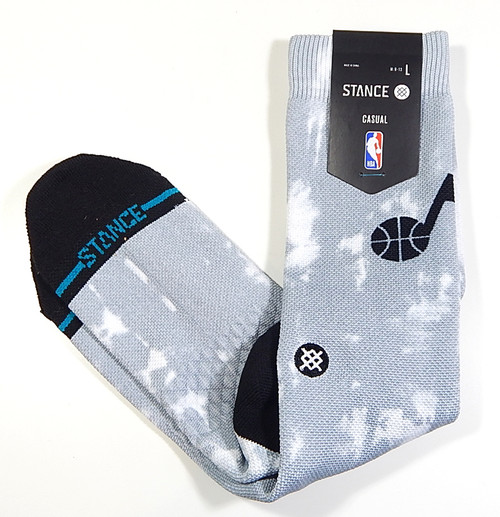 Utah Jazz Tie-Dye Stance 1 Pair of Casual Socks New Mens Large 9-13