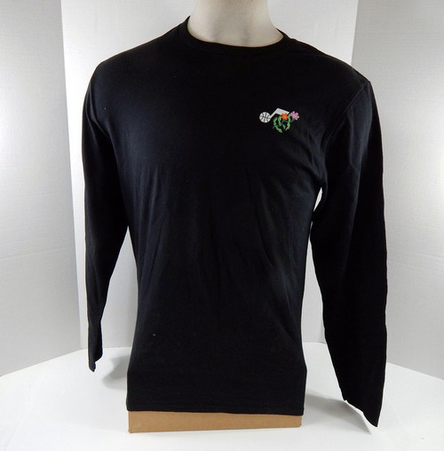 Mens Utah Jazz Black Longsleeve Shirt Hispanic Heritage Night NWT M 79S
