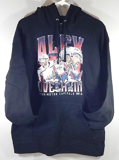 Alex Ovechkin Washington Capitals 500 Level NHLPA Hoodie Sweatshirt Black M