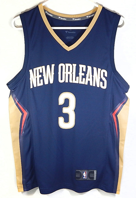 CJ McCollum #3 New Orleans Pelicans Fanatics NBA Fast Break Jersey Navy New S