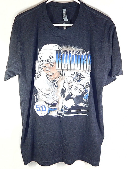 Peter Bondra Washington Capitals 500 Level Tee T-Shirt Heather New M
