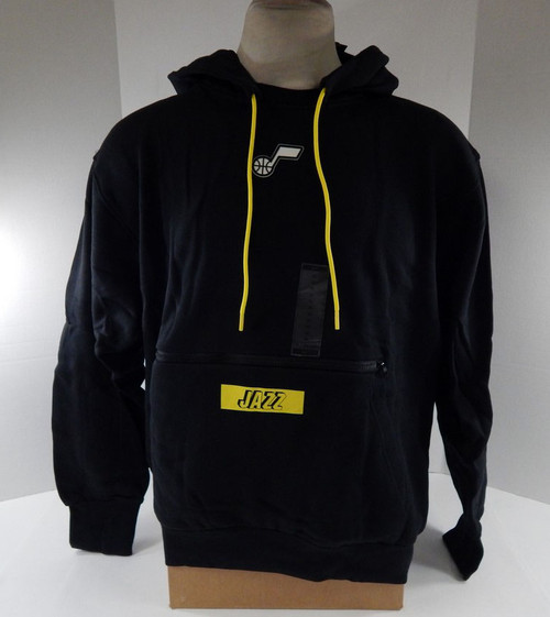 2022-23 Mens Utah Jazz Authentic Black Hoodie Sweatshirt Nike DZ6268-010 XL 84S
