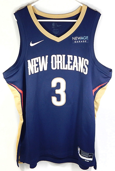 CJ McCollum New Orleans Pelicans Nike Swingman Icon Newage Jersey Navy New 48 L