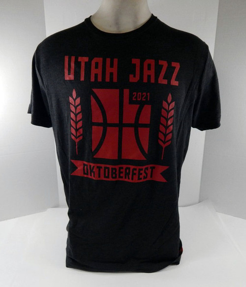 Mens Utah Jazz Authentic Grey T-Shirt Oktoberfest Sportiqe NWT 2XL 96S