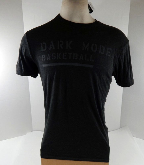 Mens Utah Jazz Authentic Grey T-Shirt Dark Mode Basketball Sportiqe NWT M 98S