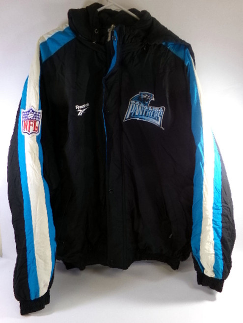 2001-05 Carolina Panthers  #72 Team Issued Black   Football Jacket Size XXXXL