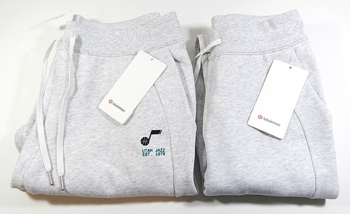 Lot of (2) Lululemon Scuba HR Utah Jazz Issued Jogger Sweatpants New Sizes 4 12