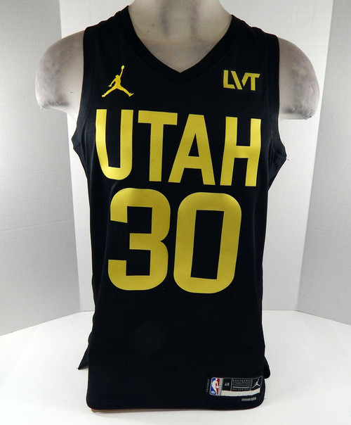 2022-23 Mens Utah Jazz Ochai Agbaji #30 Swingman Black Jersey Nike NWT L 24S