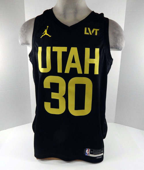 2022-23 Mens Utah Jazz Ochai Agbaji #30 Swingman Black Jersey Nike NWT XL 25S