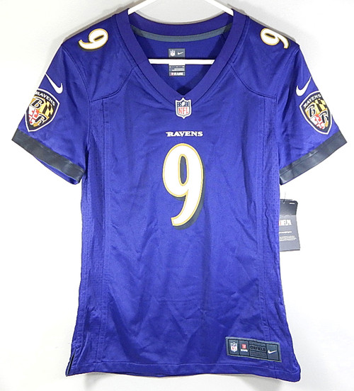 Justin Tucker #9 Baltimore Ravens Nike On Field NFL Jersey New Purple Womens S