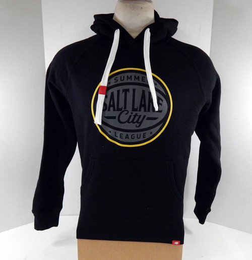 Mens Utah Jazz  # Authentic Black Hoodie Sweatshirt Summer League Sportiqe NWT M  714626S