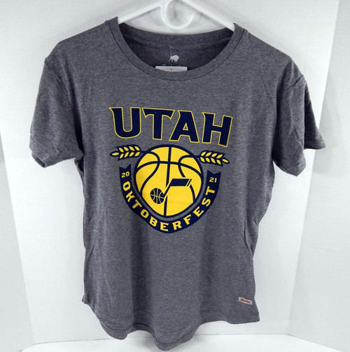 2021 Womens Utah Jazz  # Authentic Grey Shirt Oktoberfest Sportiqe NWT S  714633S